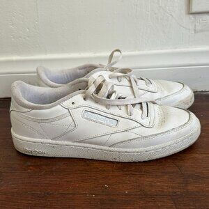 Reebok 'Club C 85' White Sneakers Size 10